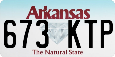 AR license plate 673KTP