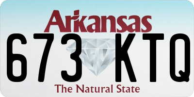 AR license plate 673KTQ