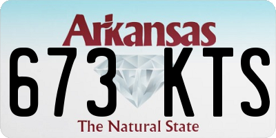 AR license plate 673KTS