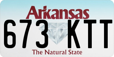 AR license plate 673KTT