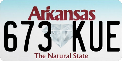 AR license plate 673KUE