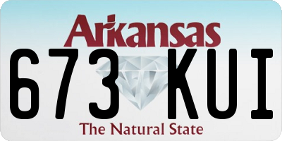 AR license plate 673KUI