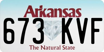 AR license plate 673KVF
