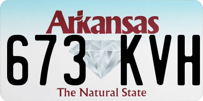AR license plate 673KVH