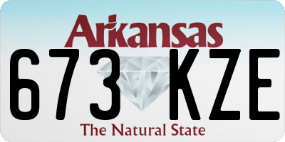 AR license plate 673KZE