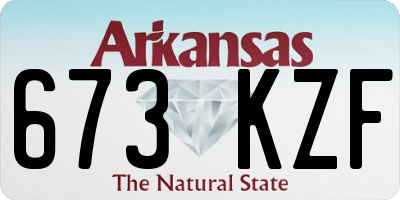 AR license plate 673KZF