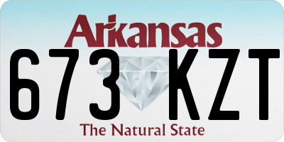 AR license plate 673KZT