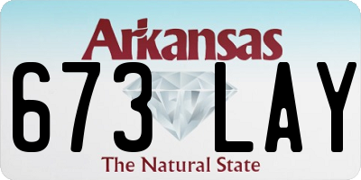 AR license plate 673LAY