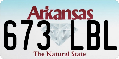 AR license plate 673LBL