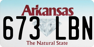 AR license plate 673LBN