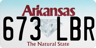 AR license plate 673LBR