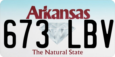 AR license plate 673LBV