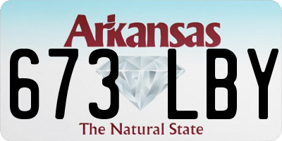 AR license plate 673LBY