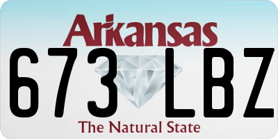 AR license plate 673LBZ