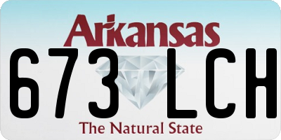 AR license plate 673LCH