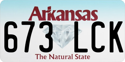 AR license plate 673LCK