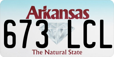 AR license plate 673LCL