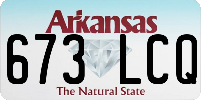 AR license plate 673LCQ