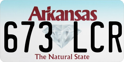 AR license plate 673LCR