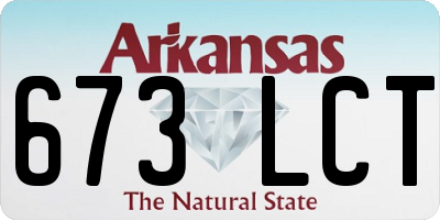 AR license plate 673LCT