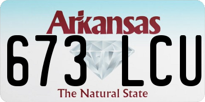 AR license plate 673LCU