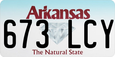 AR license plate 673LCY