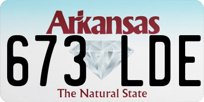 AR license plate 673LDE