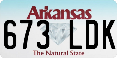 AR license plate 673LDK