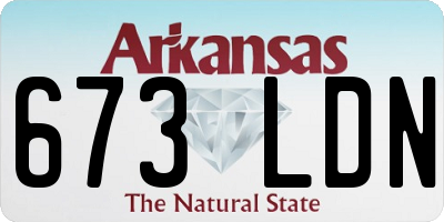 AR license plate 673LDN