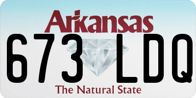 AR license plate 673LDQ