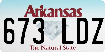 AR license plate 673LDZ