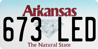 AR license plate 673LED