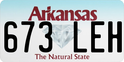 AR license plate 673LEH