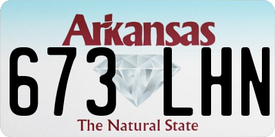 AR license plate 673LHN