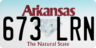 AR license plate 673LRN