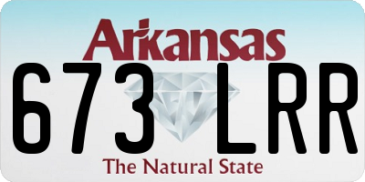 AR license plate 673LRR