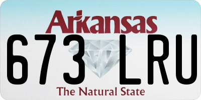 AR license plate 673LRU
