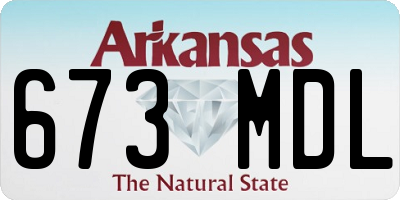 AR license plate 673MDL