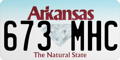 AR license plate 673MHC