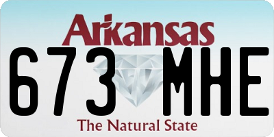 AR license plate 673MHE