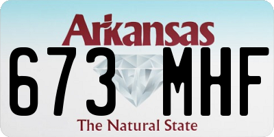 AR license plate 673MHF