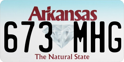 AR license plate 673MHG