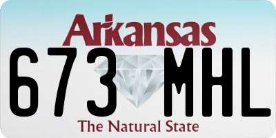 AR license plate 673MHL
