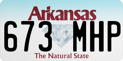 AR license plate 673MHP