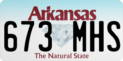 AR license plate 673MHS