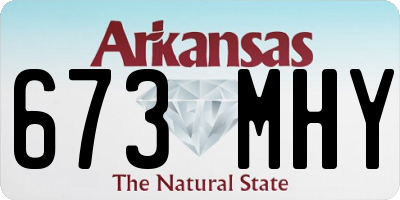 AR license plate 673MHY