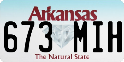 AR license plate 673MIH