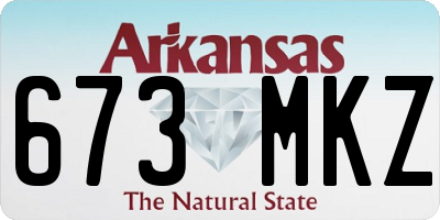 AR license plate 673MKZ