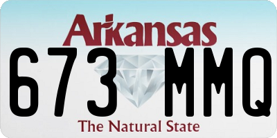 AR license plate 673MMQ