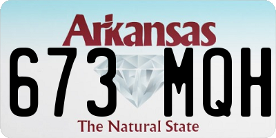 AR license plate 673MQH
